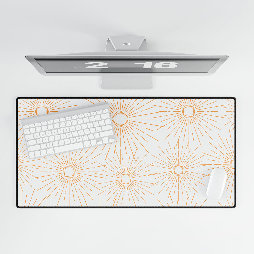 Sunburst Desk Mat - Large Decorative Mouse Pad for Office & Home