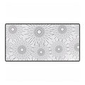 Dark Sunburst Desk Mat — Large Gaming & Office Mouse Pad